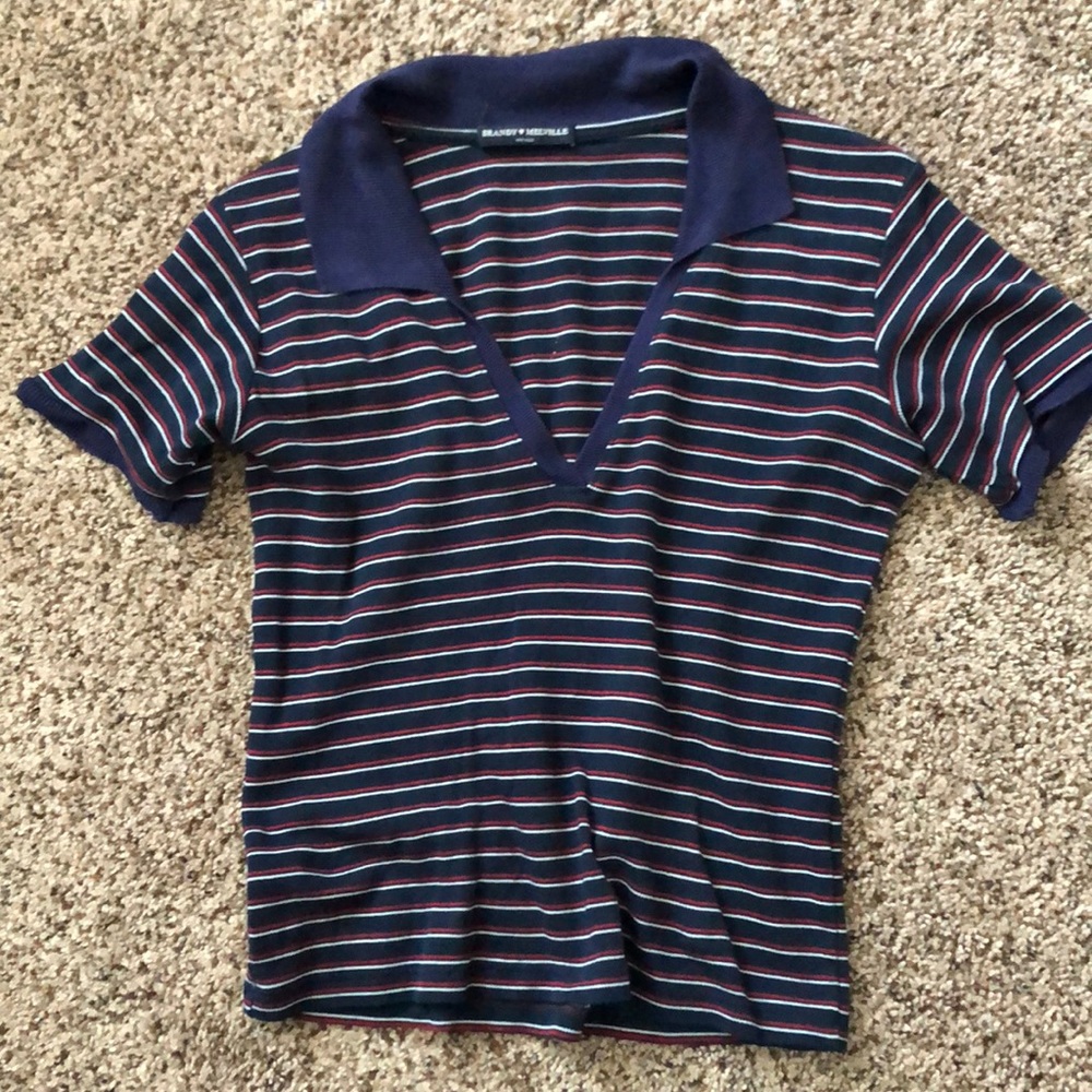 Brandy Melville cropped polo